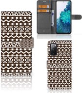 Bookcase Geschikt voor Samsung Galaxy S20FE Hoesje Aztec Brown