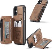 Caseme - Backcover portemonnee hoes - iPhone 11 - Cognac