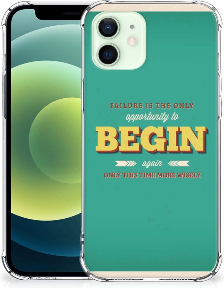 iPhone 12 Mini Telefoonhoesje met tekst Quote Begin