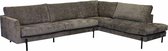 Loungebank chaise longue rechts Flyta | Feel Me Tender taupe 02 | 3,06 x 2,35 mtr breed