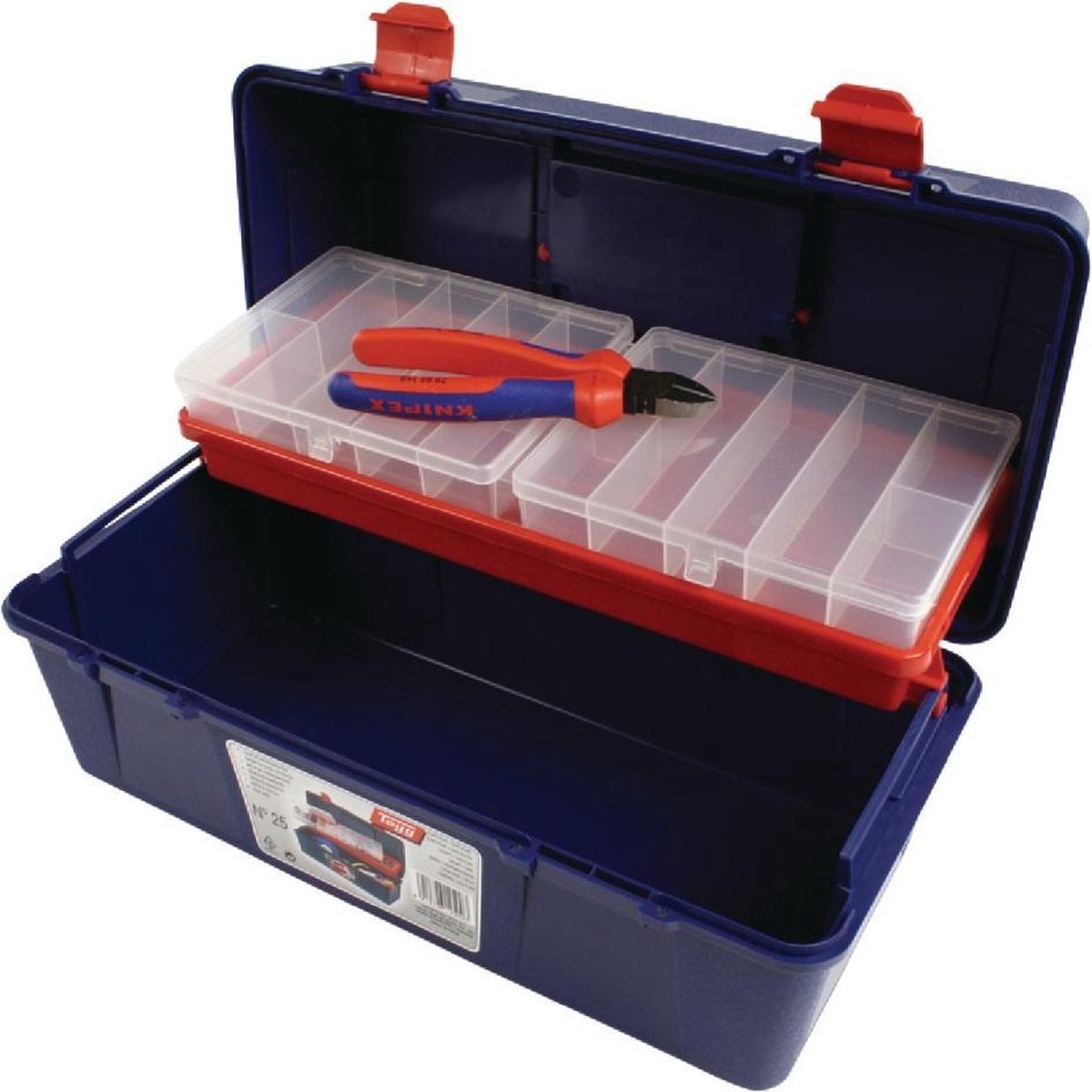 TAYG Gereedschapskoffer - 400 x 206 x 188 mm - Met inlegbak & Sorteerdoos