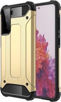 Armor Hybrid Back Cover - Samsung Galaxy S21 Plus Hoesje - Goud