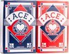 Afbeelding van het spelletje Cartamundi Speelkaarten Bridge Ace Karton Blauw/rood 2 Stokken