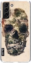 Casetastic Samsung Galaxy S21 Plus 4G/5G Hoesje - Softcover Hoesje met Design - Skull Town Print