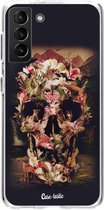 Casetastic Samsung Galaxy S21 Plus 4G/5G Hoesje - Softcover Hoesje met Design - Jungle Skull Print