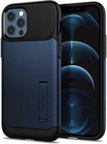 Spigen Slim Armor Apple iPhone 12 / 12 Pro Hoesje Blauw