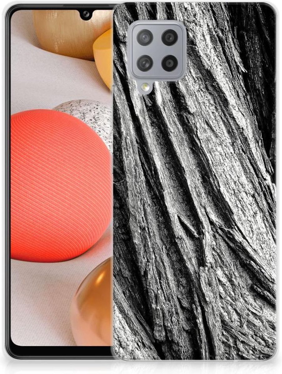 Bumper Hoesje Samsung Galaxy A42 Boomschors Grijs