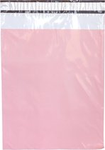 Verzendzakken voor Kleding - 100 stuks - 25 x 34 cm (A4) - Roze Verzendzakken Webshop - Verzendzakken plastic met plakstrip