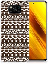 Leuk TPU Backcase Xiaomi Poco X3 | Poco X3 Pro Telefoon Hoesje Aztec Brown