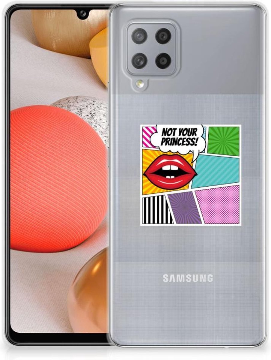 Samsung Galaxy A42 Silicone Back Cover Popart Princess