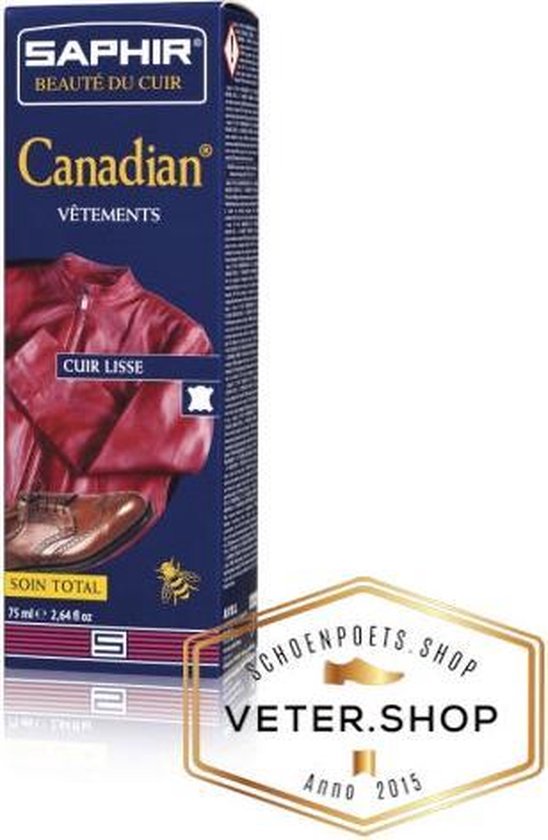 Saphir Canadian - Crème colorante réparatrice et nourrissante pour cuir lisse - Saphir 046 Petroleum