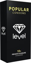 Level Popular Condoms - 10x - Condoms - black - Discreet verpakt en bezorgd