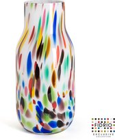 Design vaas Flower - Fidrio CANDY - glas, mondgeblazen bloemenvaas - hoogte 29 cm
