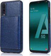 shieldcase wallet case geschikt voor Samsung galaxy a50 - blauw