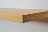 Zwevende wandplank eiken onbehandeld - 80x30x32