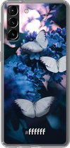 6F hoesje - geschikt voor Samsung Galaxy S21 Plus -  Transparant TPU Case - Blooming Butterflies #ffffff