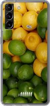 6F hoesje - geschikt voor Samsung Galaxy S21 Plus -  Transparant TPU Case - Lemon & Lime #ffffff