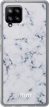 6F hoesje - geschikt voor Samsung Galaxy A42 -  Transparant TPU Case - Classic Marble #ffffff