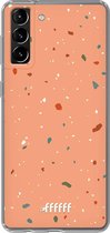 6F hoesje - geschikt voor Samsung Galaxy S21 -  Transparant TPU Case - Terrazzo N°10 #ffffff