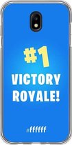 6F hoesje - geschikt voor Samsung Galaxy J7 (2017) -  Transparant TPU Case - Fortnite - Victory Royale #ffffff