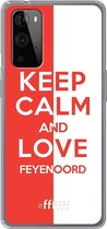 6F hoesje - geschikt voor OnePlus 9 Pro -  Transparant TPU Case - Feyenoord - Keep calm #ffffff