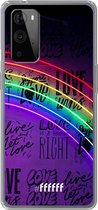 6F hoesje - geschikt voor OnePlus 9 Pro -  Transparant TPU Case - Love is Love #ffffff