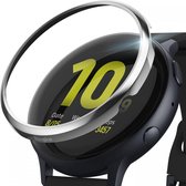 Ringke Bezel Styling Randbeschermer - Samsung Galaxy Watch Active 2 - 44mm - Zilver