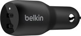 Belkin Dual USB-C Autolader - 36W - Snellader