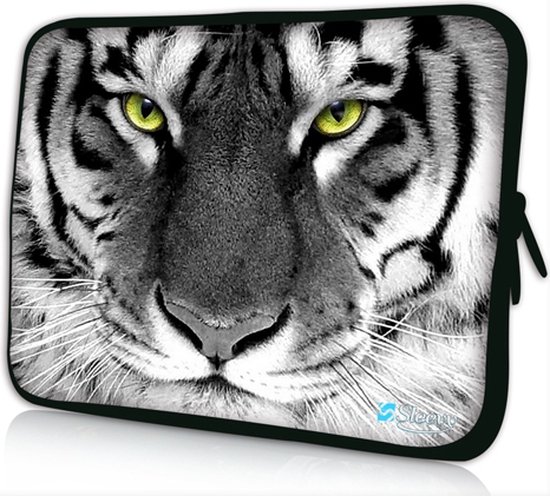 Sleevy 15,6 laptophoes witte tijger - laptop sleeve - laptopcover - Sleevy  Collectie... | bol.com