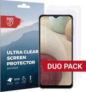 Rosso Screen Protector Ultra Clear Duo Pack Geschikt voor Samsung Galaxy A12 | TPU Folie | Case Friendly | 2 Stuks