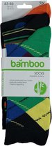 Apollo Sokken Fashion Bamboo Heren Argyle 3-pack Maat 39/42