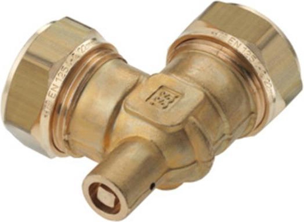 BONFIX 82770 Knie met ontluchting 15 x 15 mm vertind