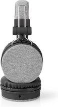 Nedis Bedrade Koptelefoon Met Geweven Stof Bekleed On-ear Audiokabel 1,2 M Grijs / Zwart