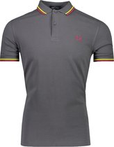 Fred Perry Polo Grijs Getailleerd - Maat XS - Heren - Lente/Zomer Collectie - Katoen