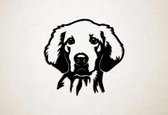 Wanddecoratie - Hond - Golden Retriever 6 - M - 60x63cm - Zwart - muurdecoratie - Line Art