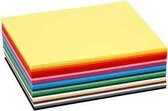 Gekleurd Karton, A6, 105x148 mm, 180 gr, diverse kleuren, 120 div vellen/ 1 doos | Knutselpapier | Knutselkarton