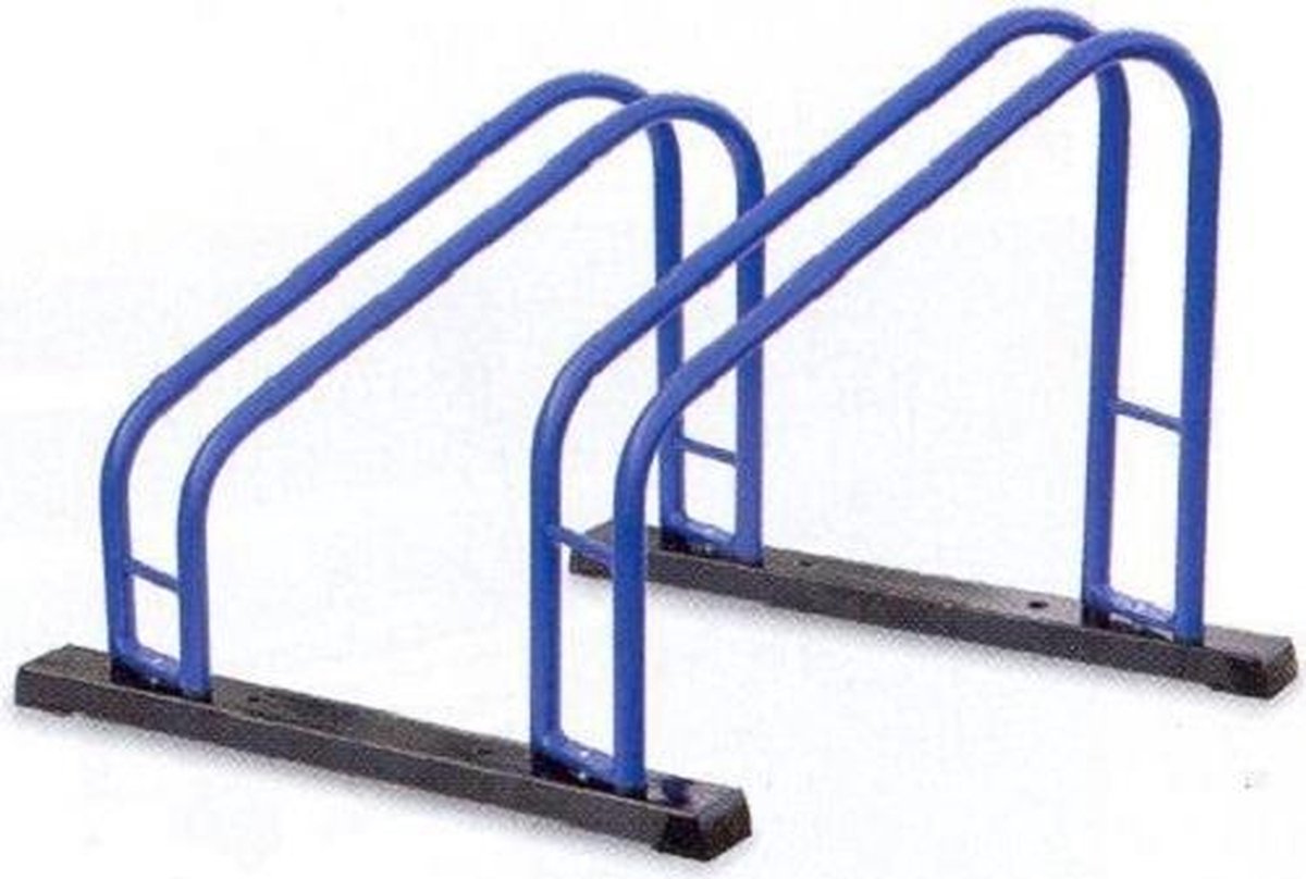 Cyclus Fietsrek Etalage Duo 41,5 X 35 Cm Staal Blauw