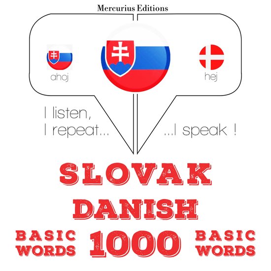Slovenský - dánske: 1000 základných slov - cover