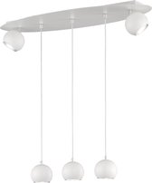 LED Plafondlamp - Plafondverlichting - Trion Dakani - G9 Fitting - 5-lichts - Ovaal - Mat Wit - Aluminium - BES LED