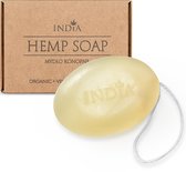 India Cosmetics biologische zeep met hennepolie - Handgemaakte veganistische zeep zonder kunstmatige toevoegingen.