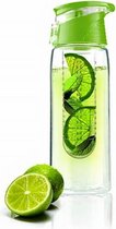 Asobu Waterfles Flavour It 2 Go - Incl. Fruitfilter - 600 ml - Lime