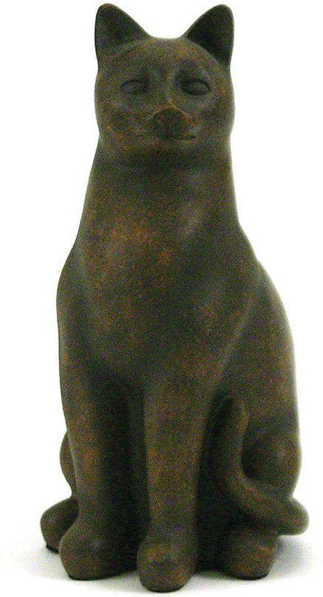 Cozy Cat Tabby Zittend - Katten Asbeeld Dieren Urn Voor Uw Geliefde Poes Kat 0,41 L