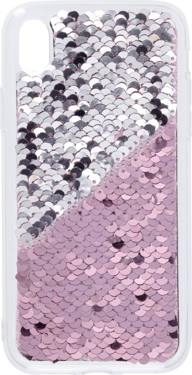 Hama Cover Paillettes Voor Apple IPhone XR Pink/zilver