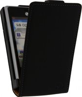 Mobilize Ultra Slim Flip Case LG Optimus L3 E400 Black