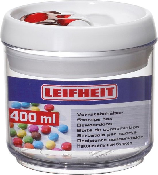 Leifheit 31198 Voorraadbus Fresh & Easy Rond 400Ml | bol.com