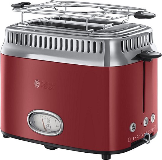 Russell Hobbs 21680-56 Retro Ribbon Red Broodrooster - Rood