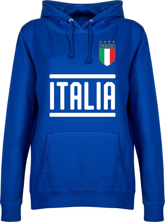 Italië Team Dames Hoodie - Blauw - S