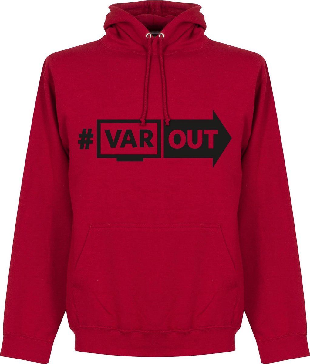 VARout Hoodie - Rood/ Zwart - XXL