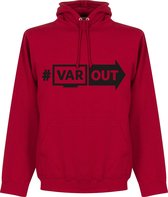 VARout Hoodie - Rood/ Zwart - XXL