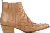 Stefano Lauran Vrouwen Leren     Chelsea boots / Laarzen / Damesschoenen S1023 - Camel - Maat 40